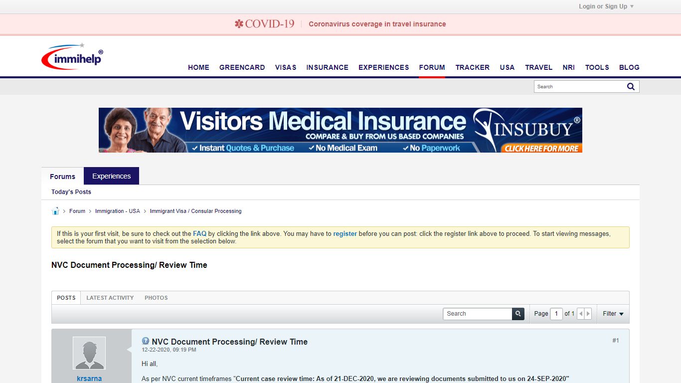 NVC Document Processing/ Review Time - Immihelp